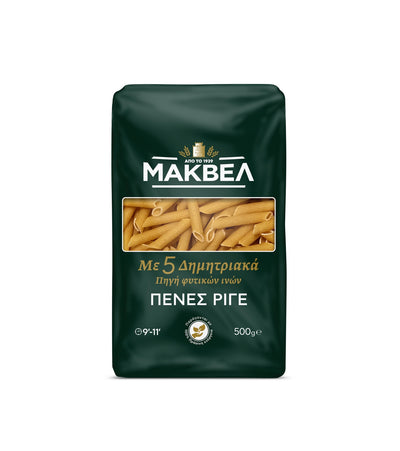 Μακβελ Πένες Ριγέ με 5 Δημητριακά 500g