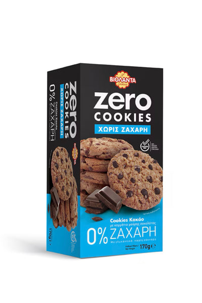 Βιολάντα Zero Cookies Κακάο 0% Ζάχαρη 170g
