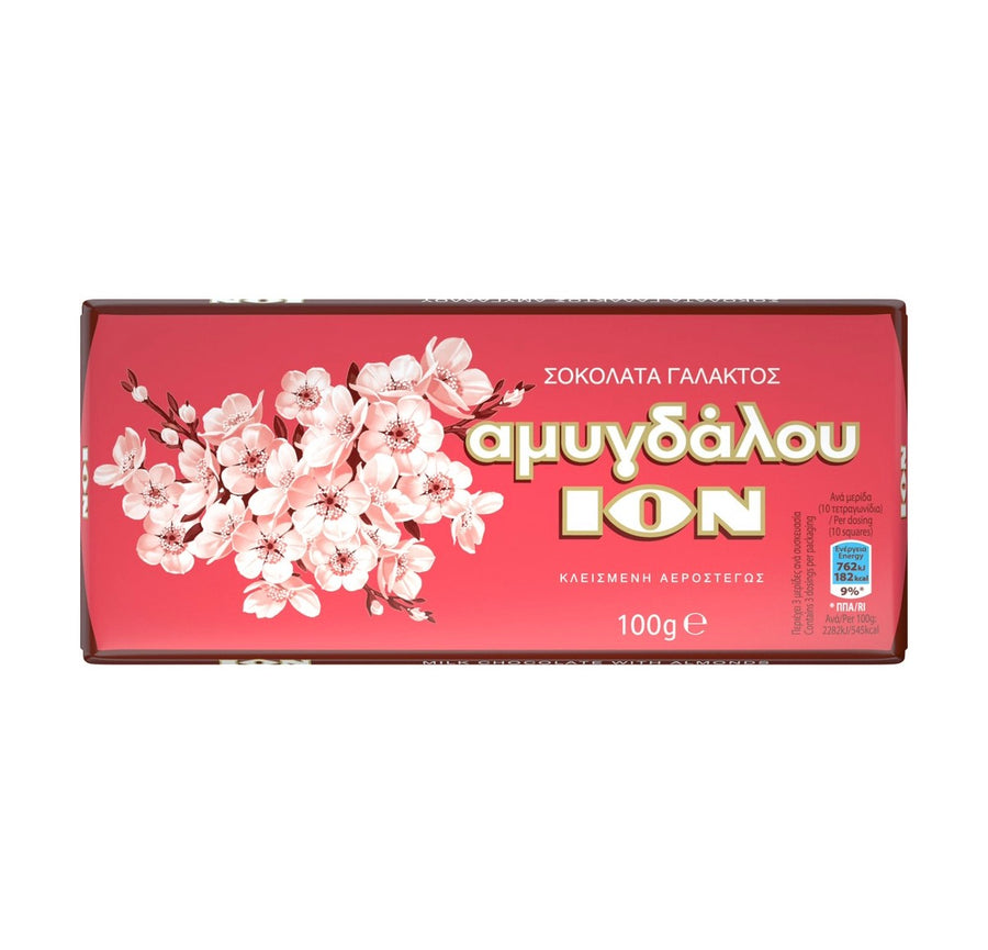 ΙΟΝ Σοκολάτα Γάλακτος Αμυγδάλου 100g
