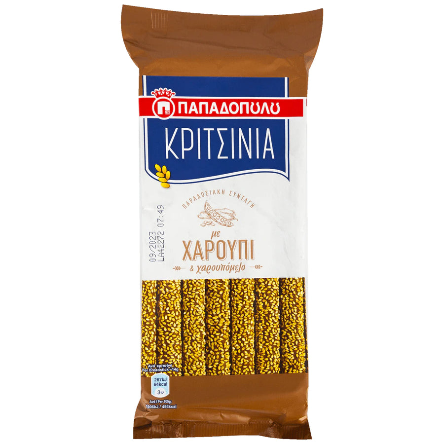 Παπαδοπούλου Κριτσίνια με Χαρούπι 200g