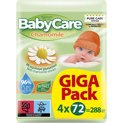 BabyCare Chamomile Μωρομάντηλα 4x72