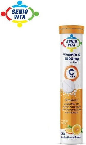 Senio Vita Βιταμίνη C 1000mg + Zinc + D3 Αναβράζοντα