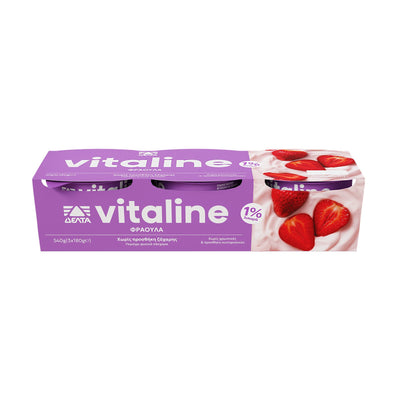 Δέλτα Vita Line Φράουλα 3x180g