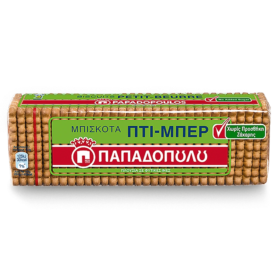 Παπαδοπούλου Πτι Μπερ Χωρίς Ζάχαρη 225g