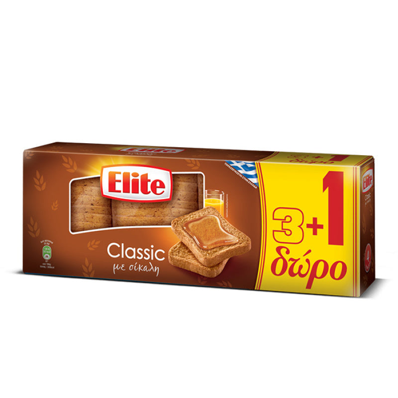 Elite Φρυγανιές Classic με Σίκαλη 360g
