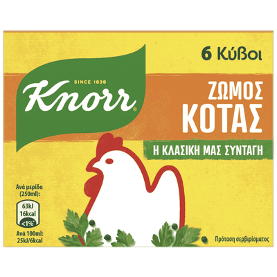 Knorr Ζωμός Κότας 6 Κύβοι