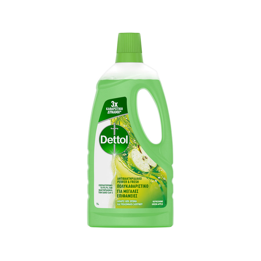 Dettol Απολυμαντικό Επιφανειών Green Apple 1L