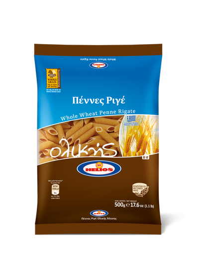 Helios Πέννες Ριγέ Ολικής Άλεσης 500g