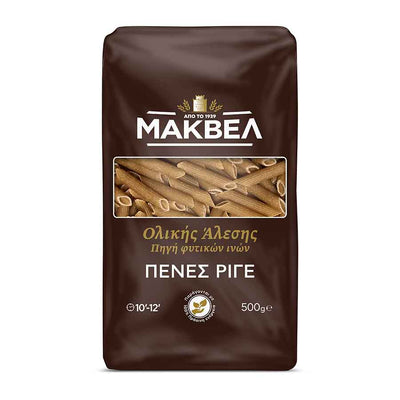 Μακβελ Πένες Ριγέ Ολικής Άλεσης 500g