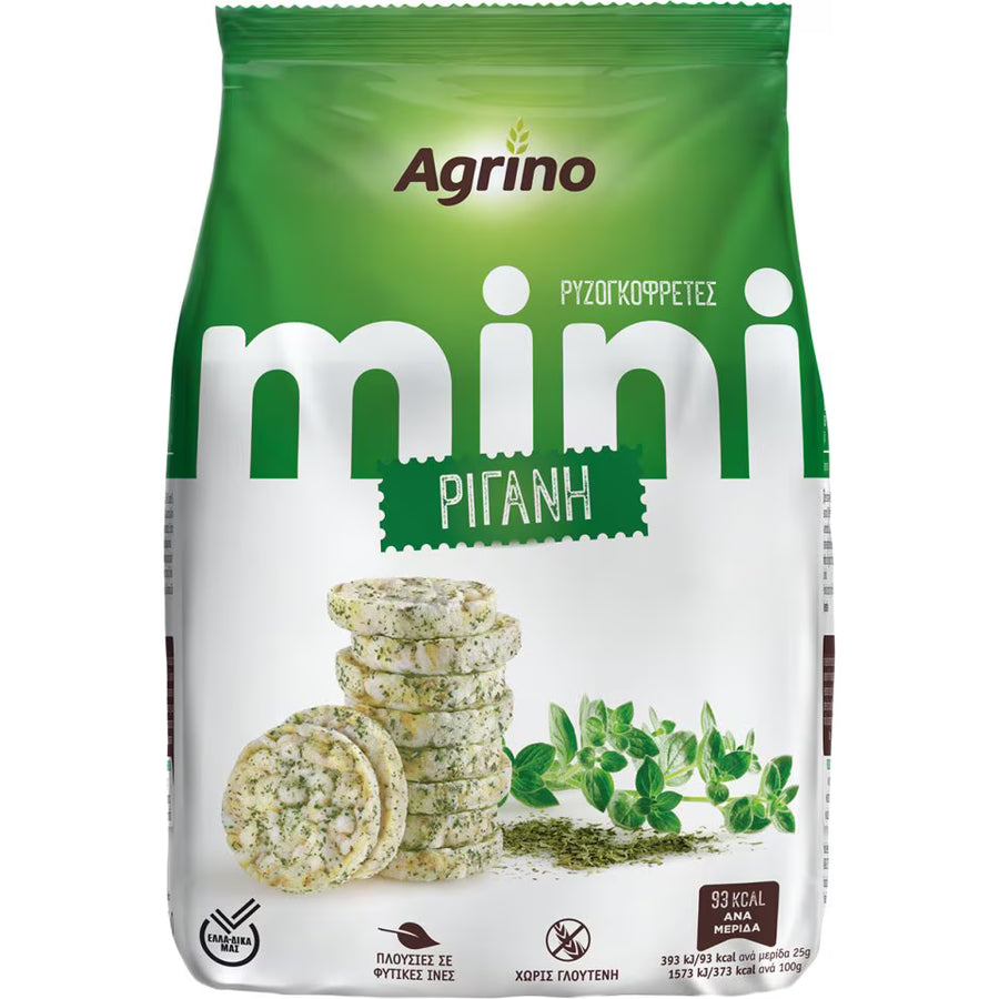 Agrino Mini Ρυζογκοφρέτες Ρίγανη