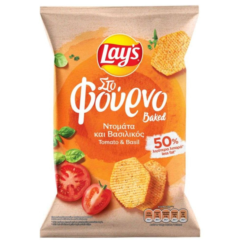 Lay's στο Φούρνο Ντομάτα & Βασιλικός 105g