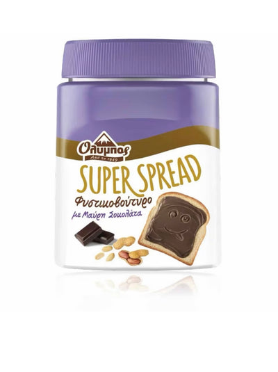 Olympos Super Spread Φυστικοβούτυρο με Μαύρη Σοκολάτα 350g