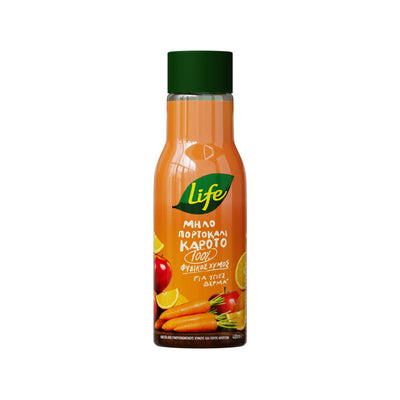 Life Χυμός Μήλο Πορτοκάλι Καρότο 400ml