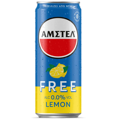 Amstel Free Lemon Κουτάκι 330ml