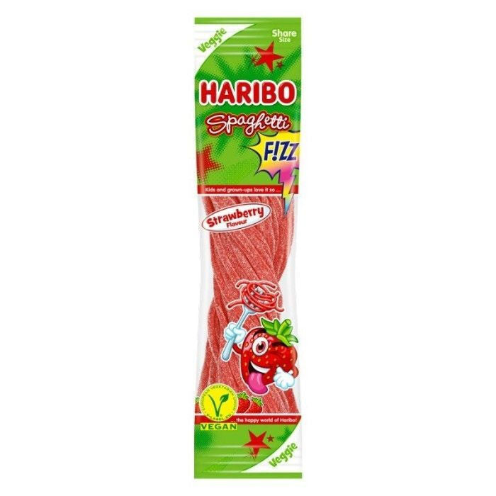 Haribo Spaghetti Sour Φράουλα 200g
