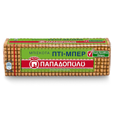 Παπαδοπούλου Πτι Μπερ Χωρίς Ζάχαρη 225g