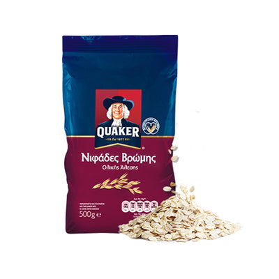 Quaker Νιφάδες Βρώμης Ολικής Άλεσης 500g