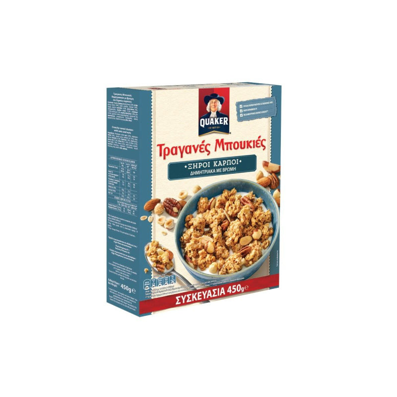 Quaker Τραγανές Μπουκιές Ξηροί Καρποί 450g