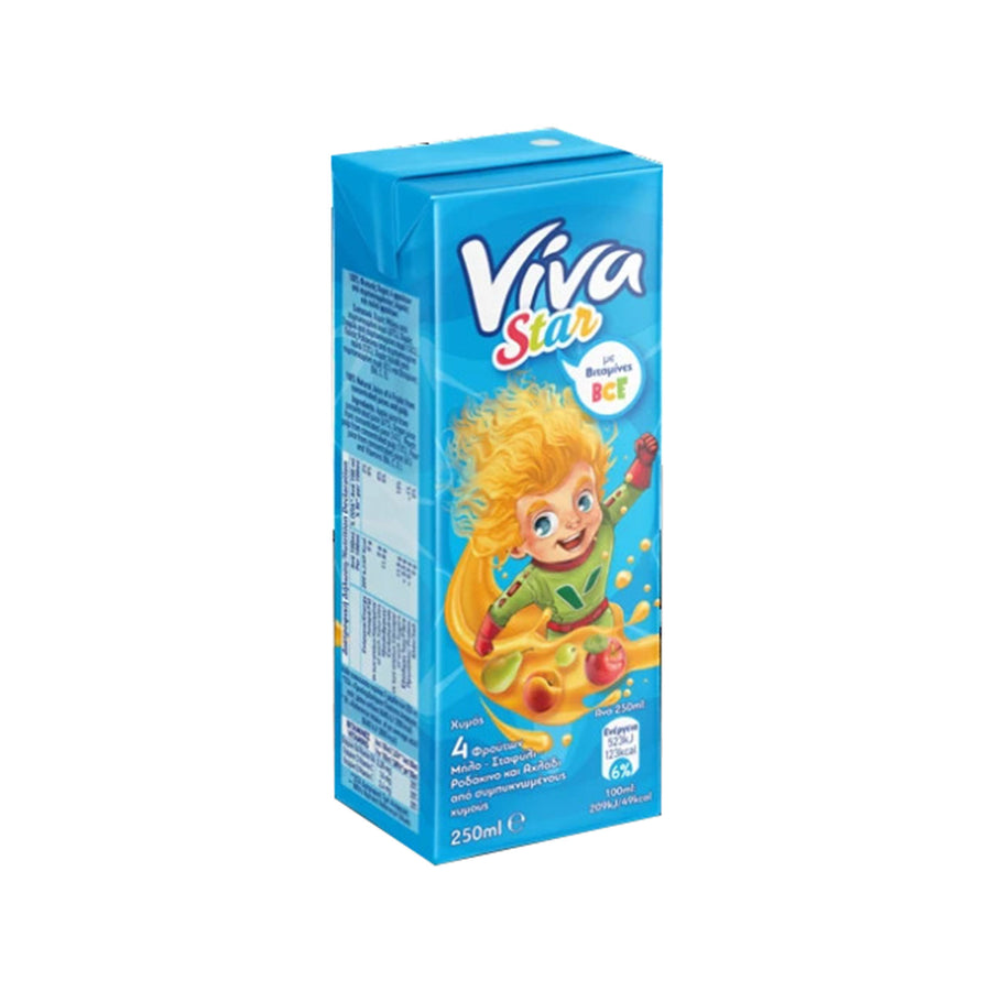 Viva Χυμός 4 Φρούτα 250ml