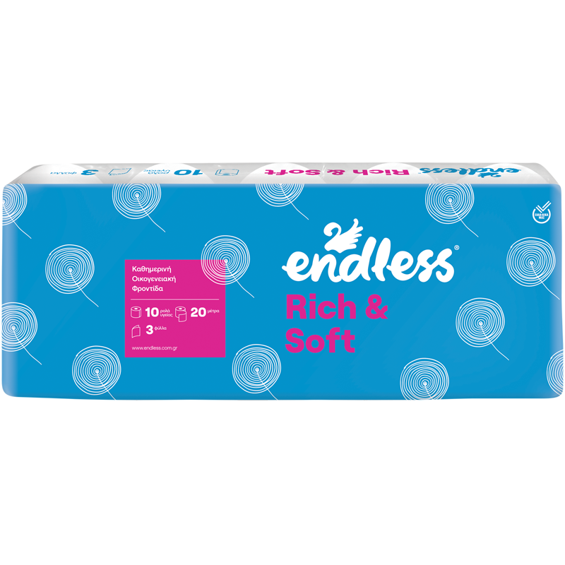 Endless Rich & Soft Χαρτί Υγείας 3φυλλο 10 Ρολά