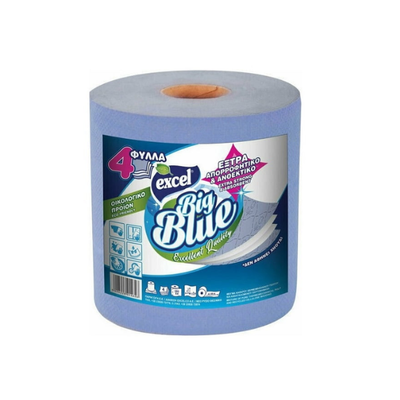 Excel Big Blue Χαρτί Κουζίνας 2+2 Φύλλα 700g