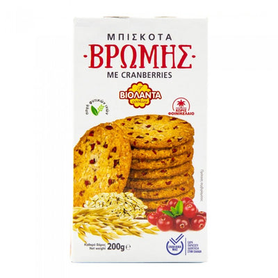 Βιολάντα Μπισκότα Βρώμης με Cranberries 200g