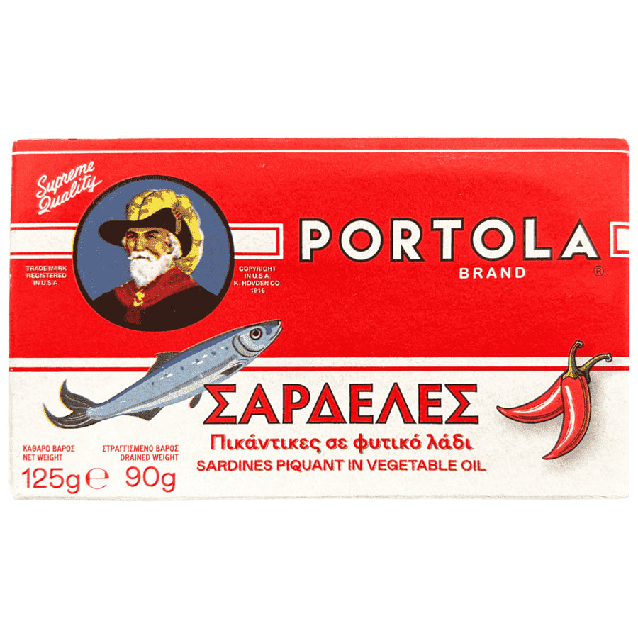 Portola Σαρδέλες Πικάντικες σε Φυτικό Λάδι 125g